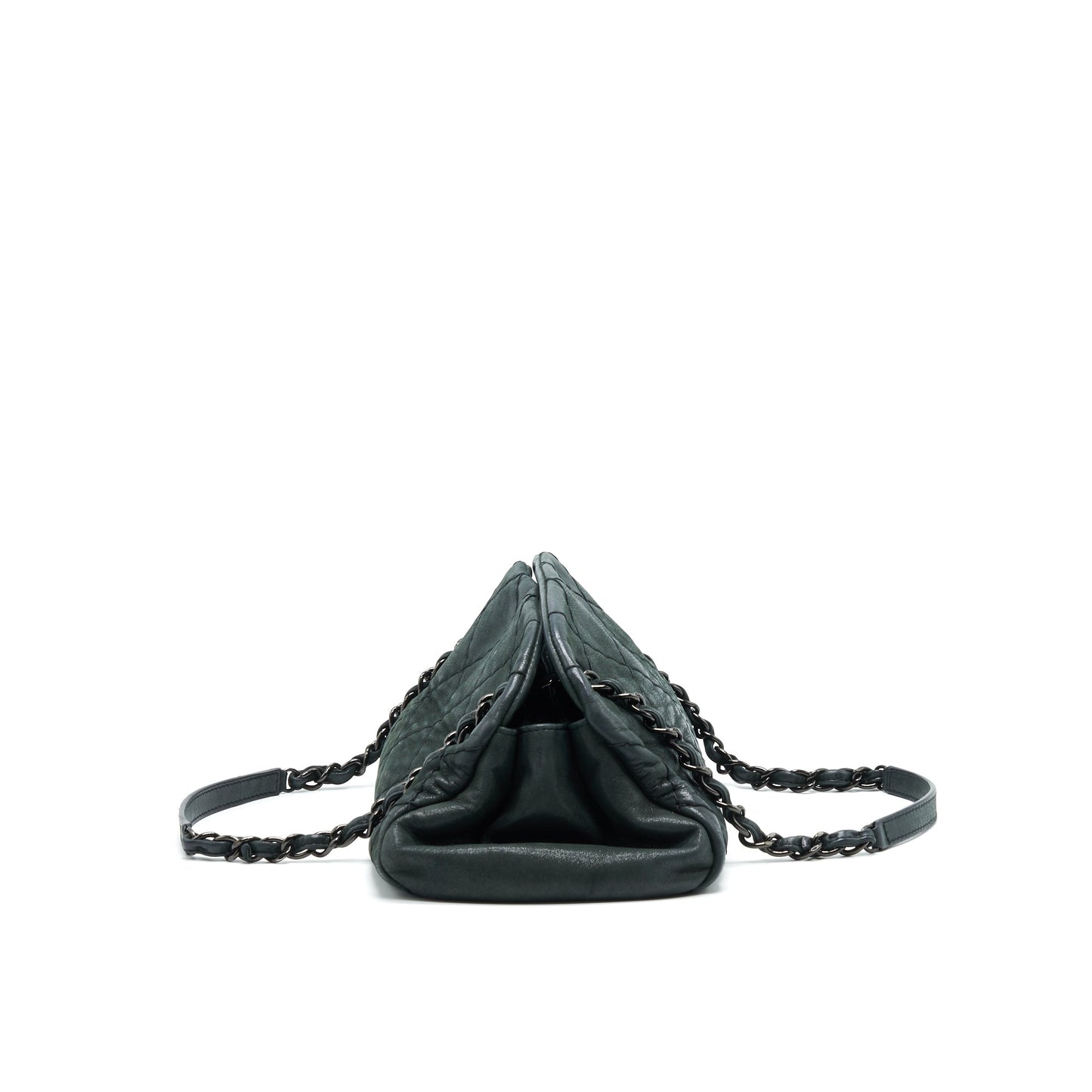 CHANEL JUST MADEMOISELLE BOWLING BAG QUILTED LEATHER IN BLACK BHW