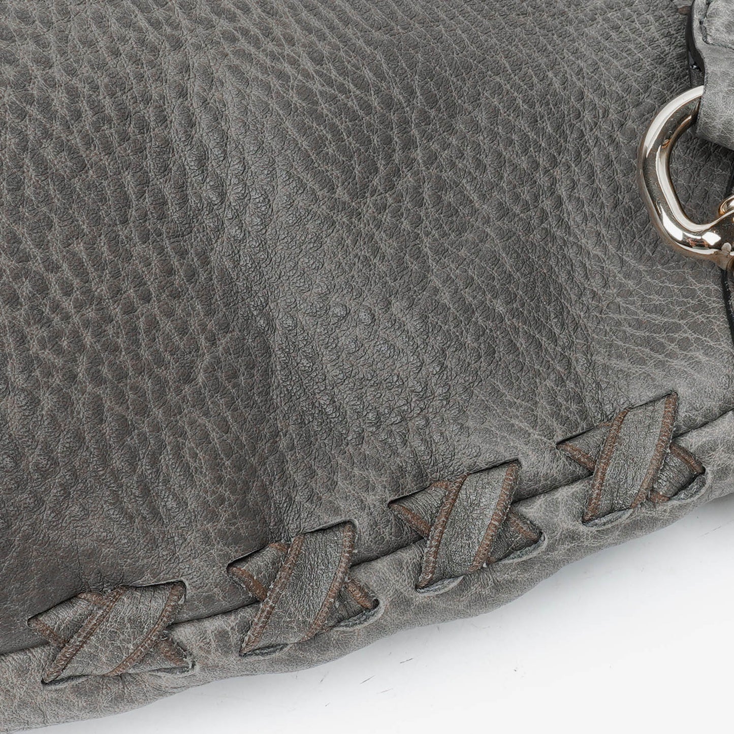 Gucci Grey Leather New Jackie Hobo Bag