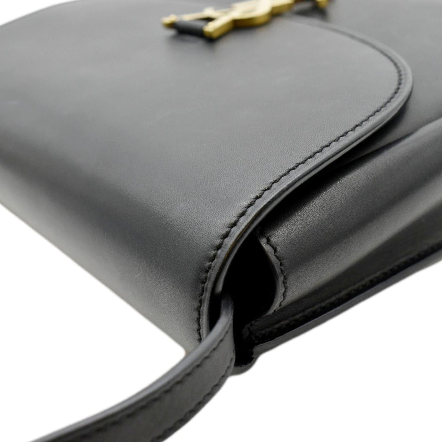 SAINT LAURENT Kaia Leather Crossbody Bag Black