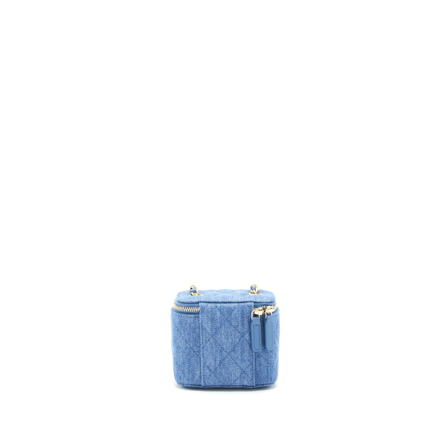 Chanel 22C Pearl Crush mini Vanity with Chain Denim
