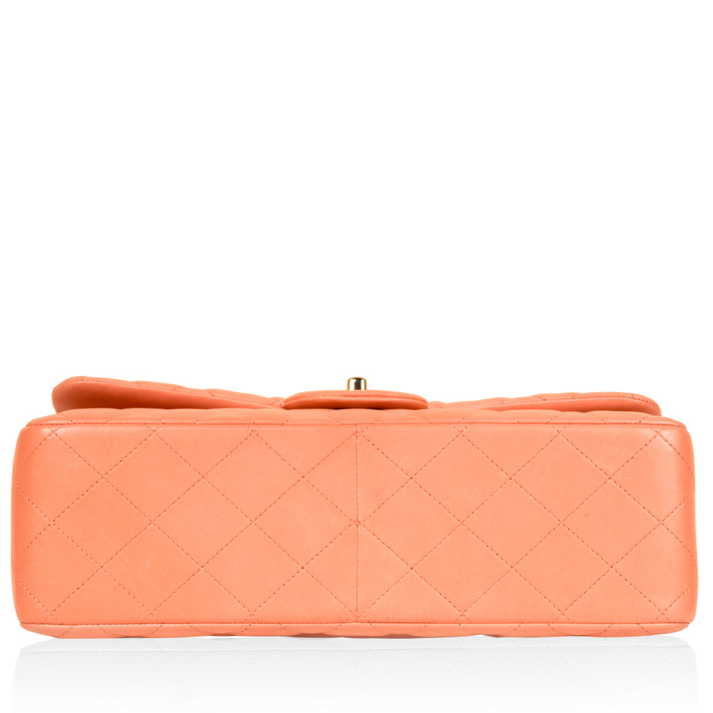 Chanel Classic Flap Bag - Jumbo - Peach