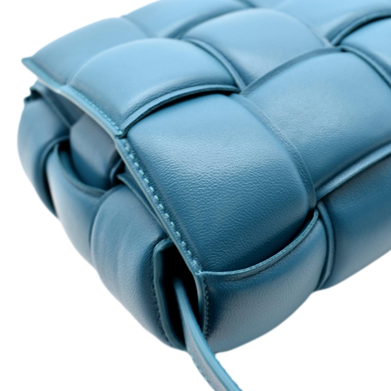 BOTTEGA VENETA Padded Cassette Lambskin Leather Crossbody Bag Windswept