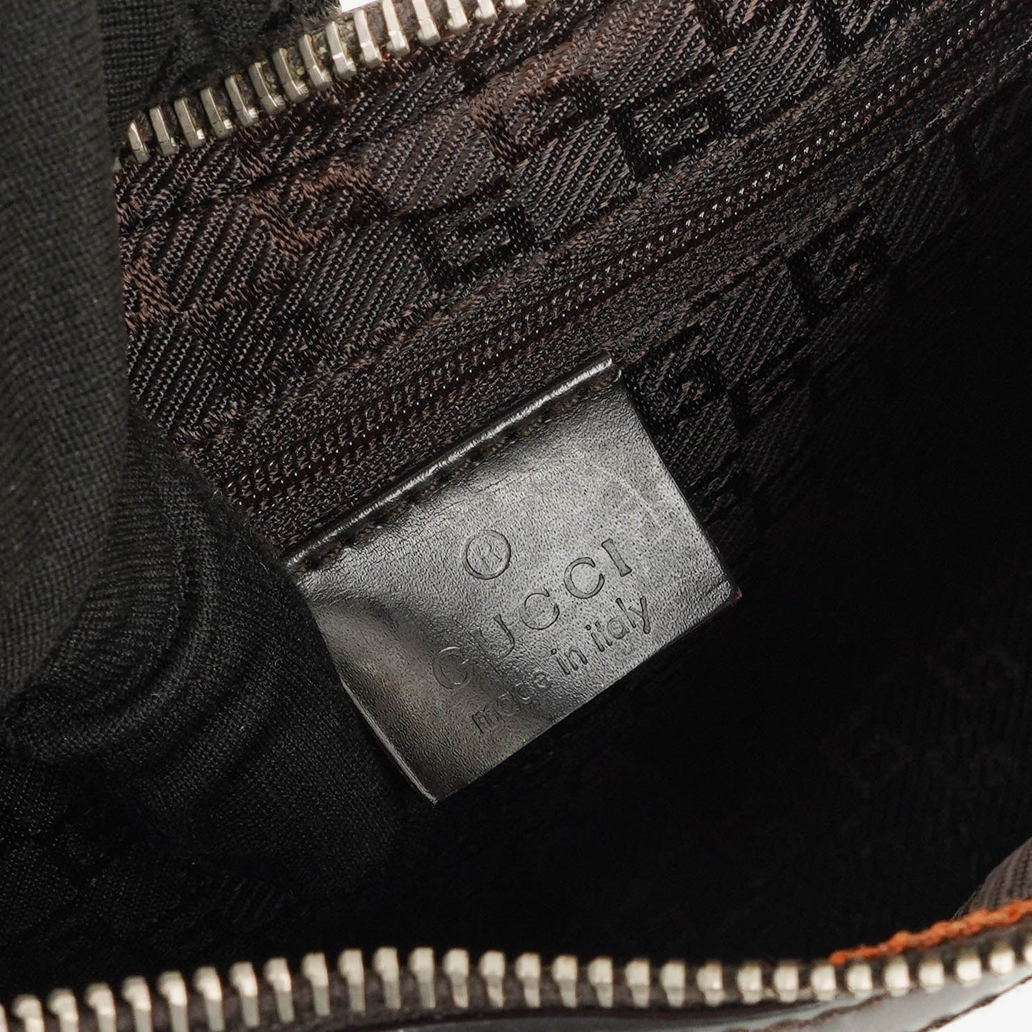 Gucci Brown Leather Shoulder Hobo Bag