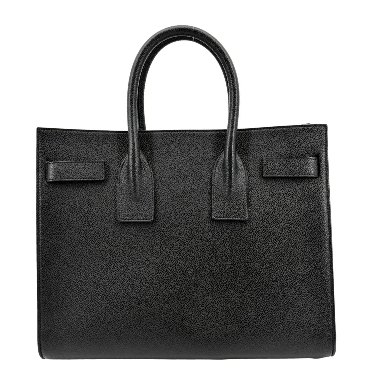 SAINT LAURENT Sac de Jour Leather Satchel Shoulder Bag Black