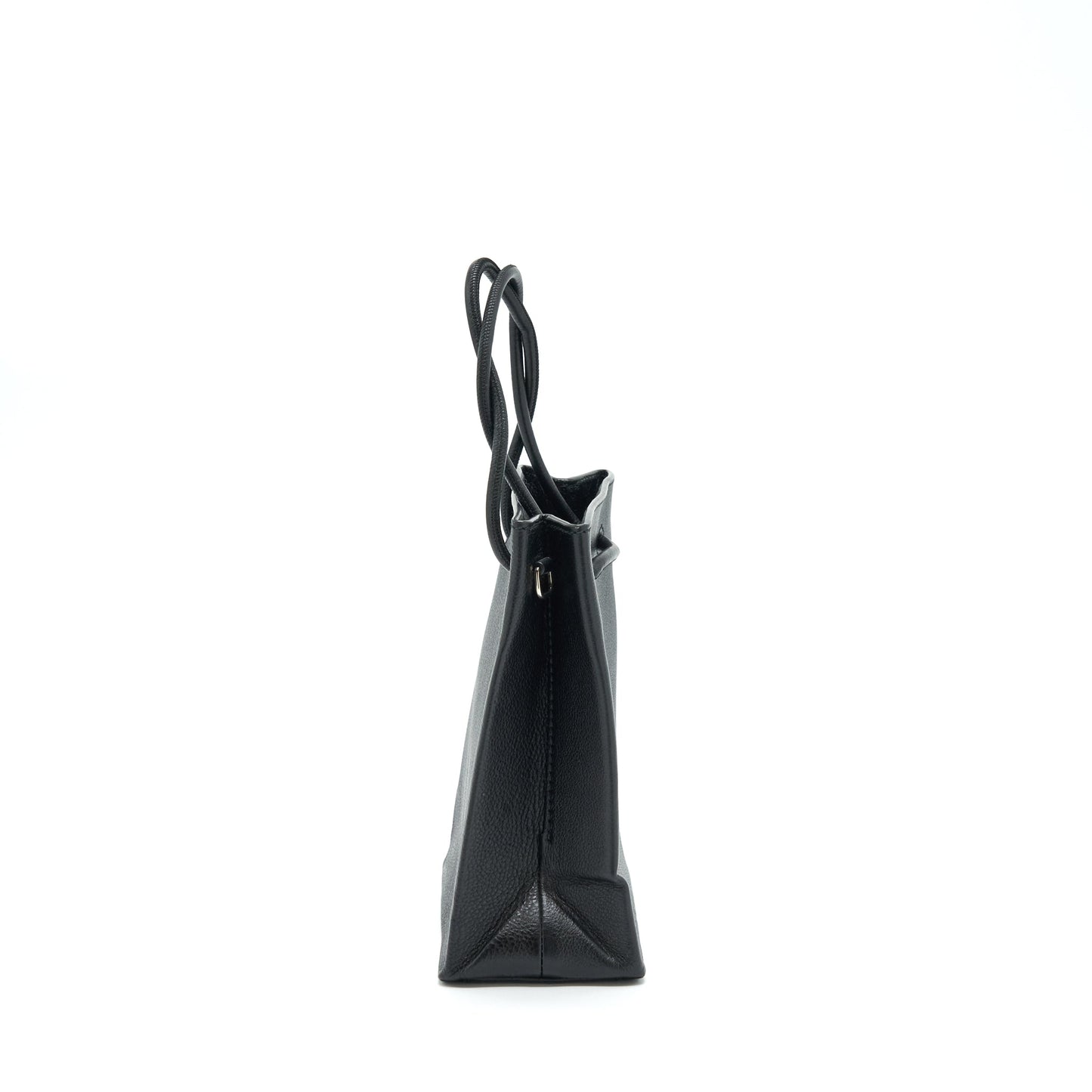 Balenciaga Top Handle Shopping Tote Purse Calfskin Black