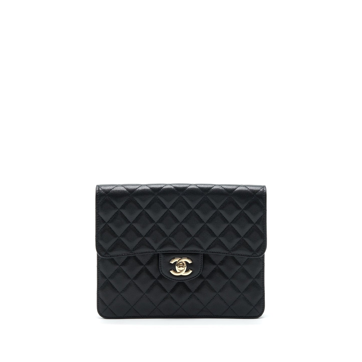 Chanel Flap Case Black Caviar L