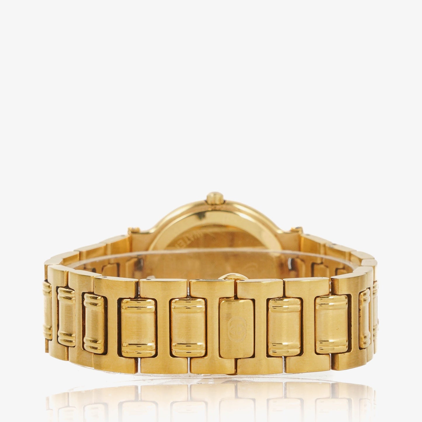 Gucci 9200M Round Gold-Tone Stainless Steel