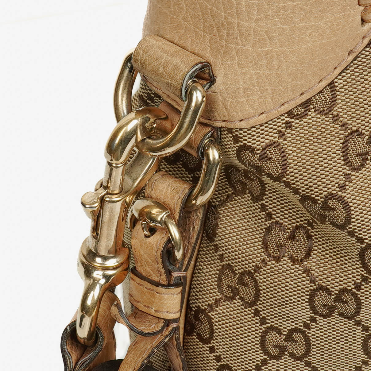 Gucci Beige GG Canvas New Jackie Hobo Bag