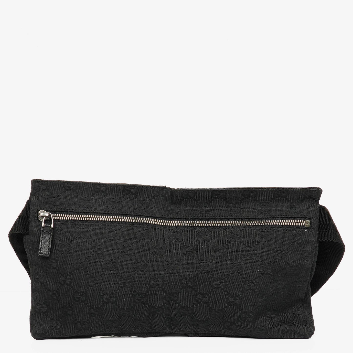 Gucci GG Black Monogram Canvas Belt Bag