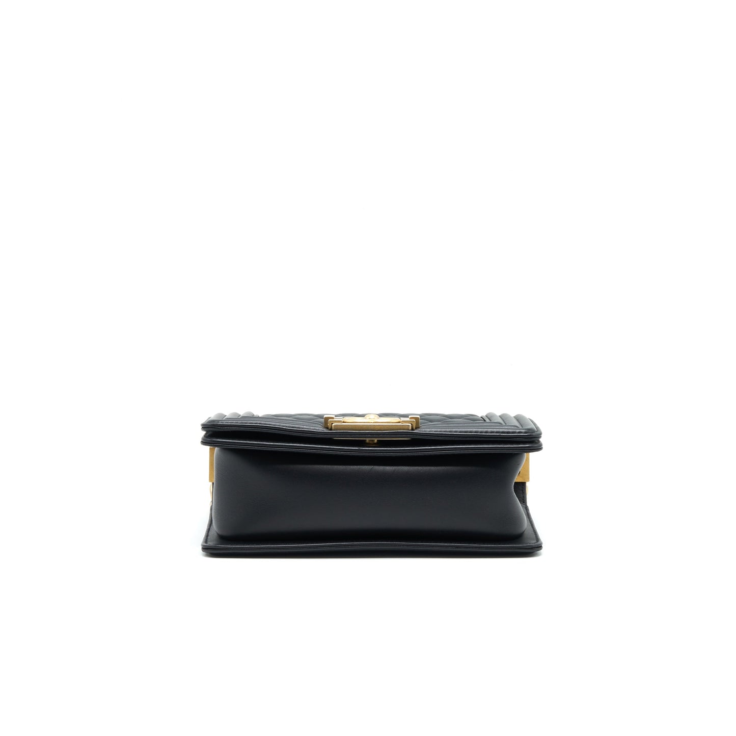 Chanel small boy Bag Calfskin Black with serial27