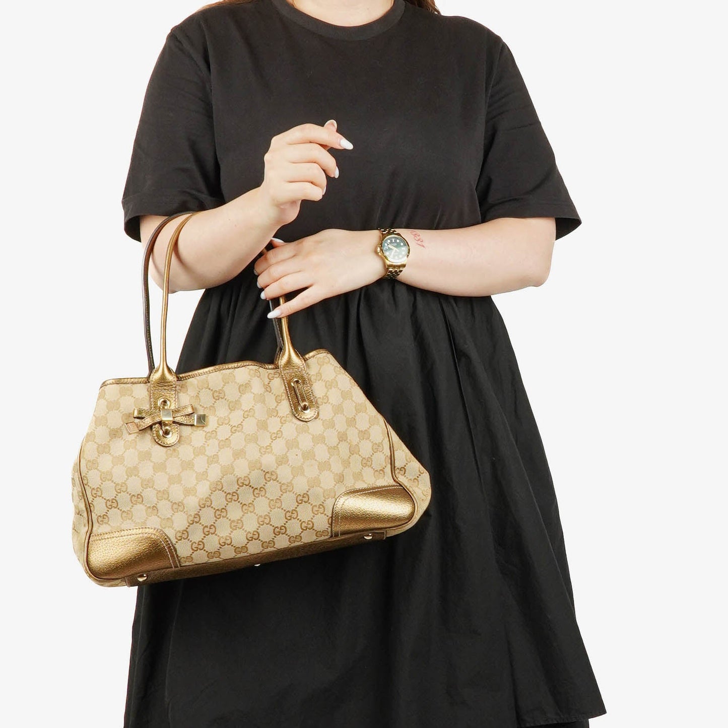Gucci Monogram Princy Hobo Bag