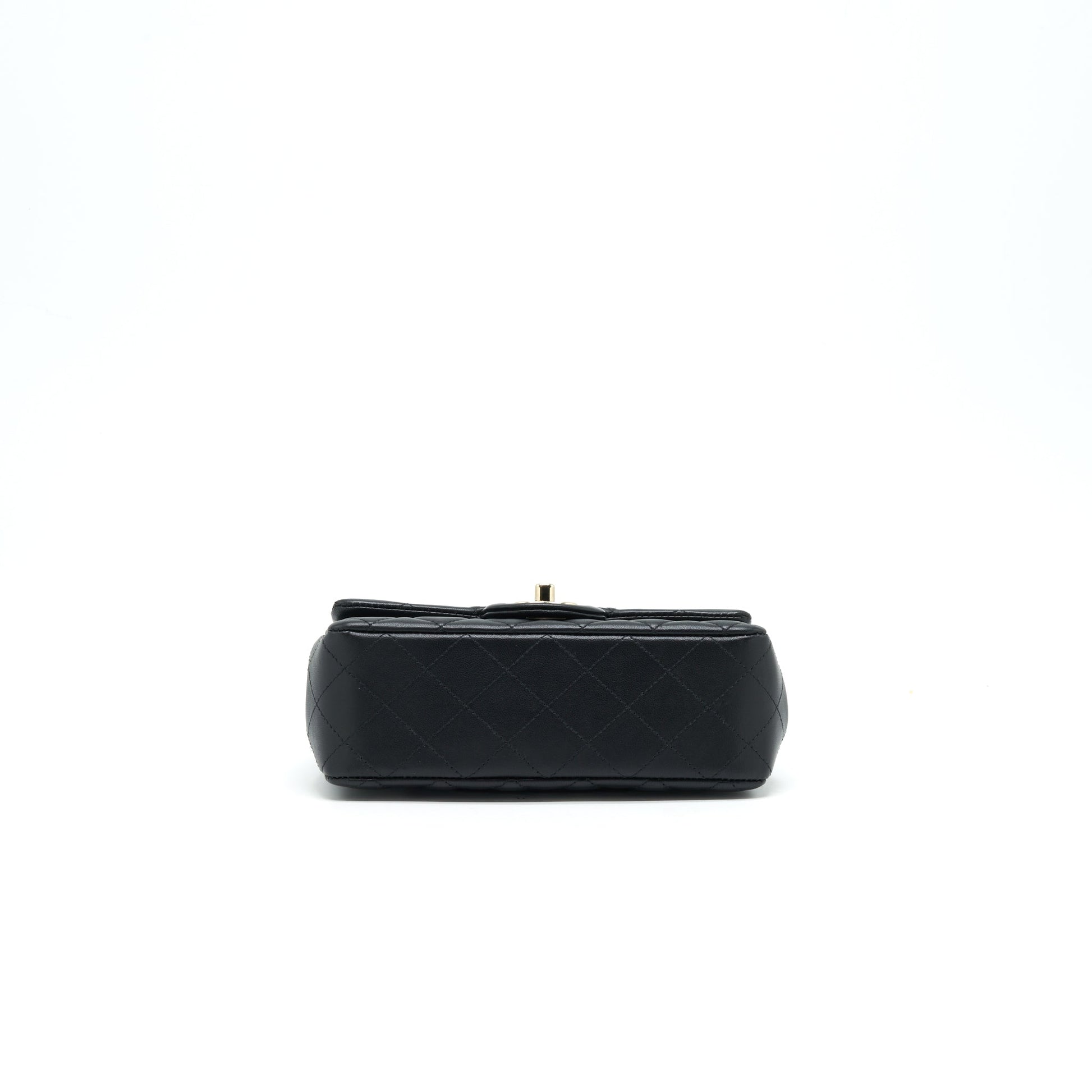 Chanel Mini Rectangular Flap Bag Black L Serial 30