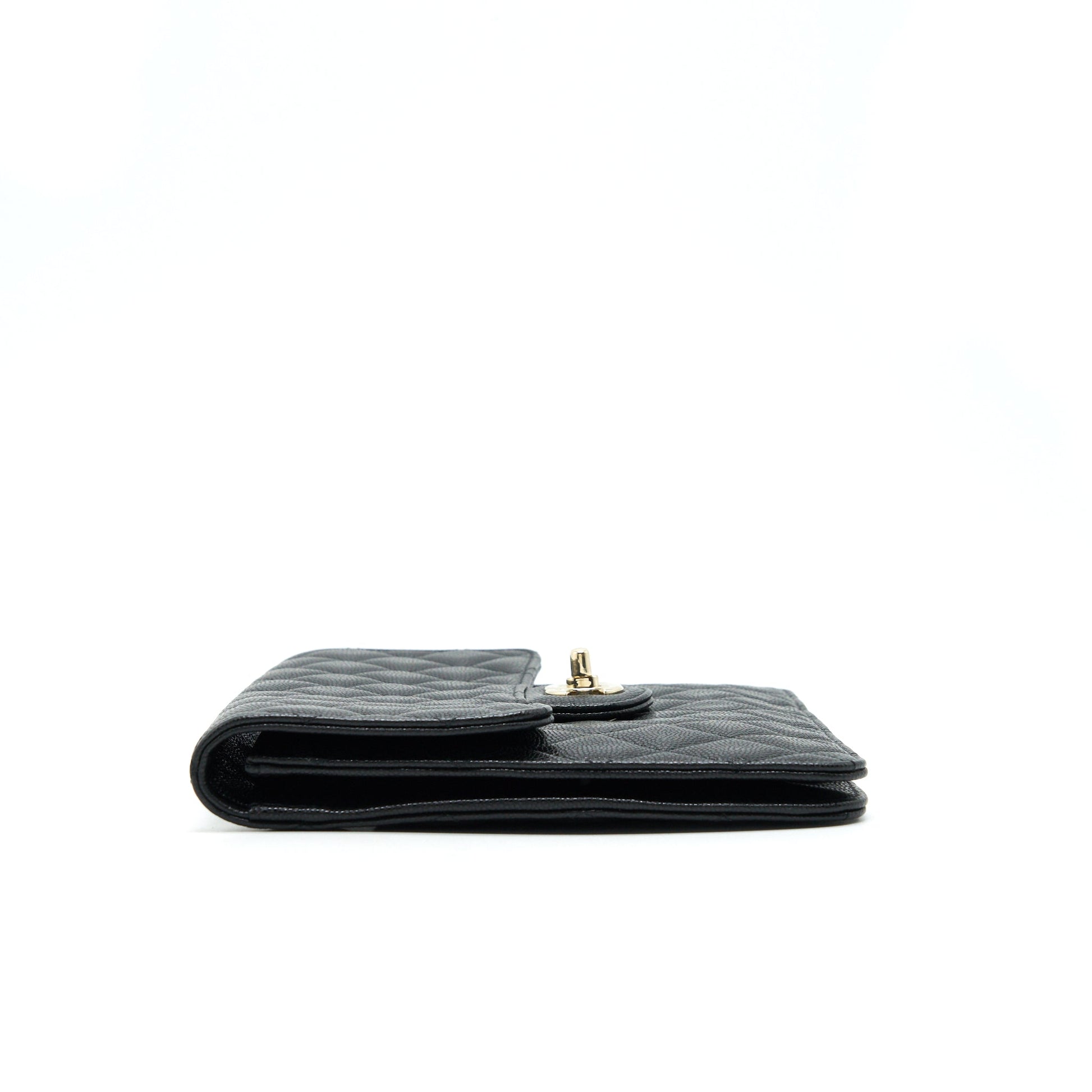 Chanel Flap Case Black Caviar L