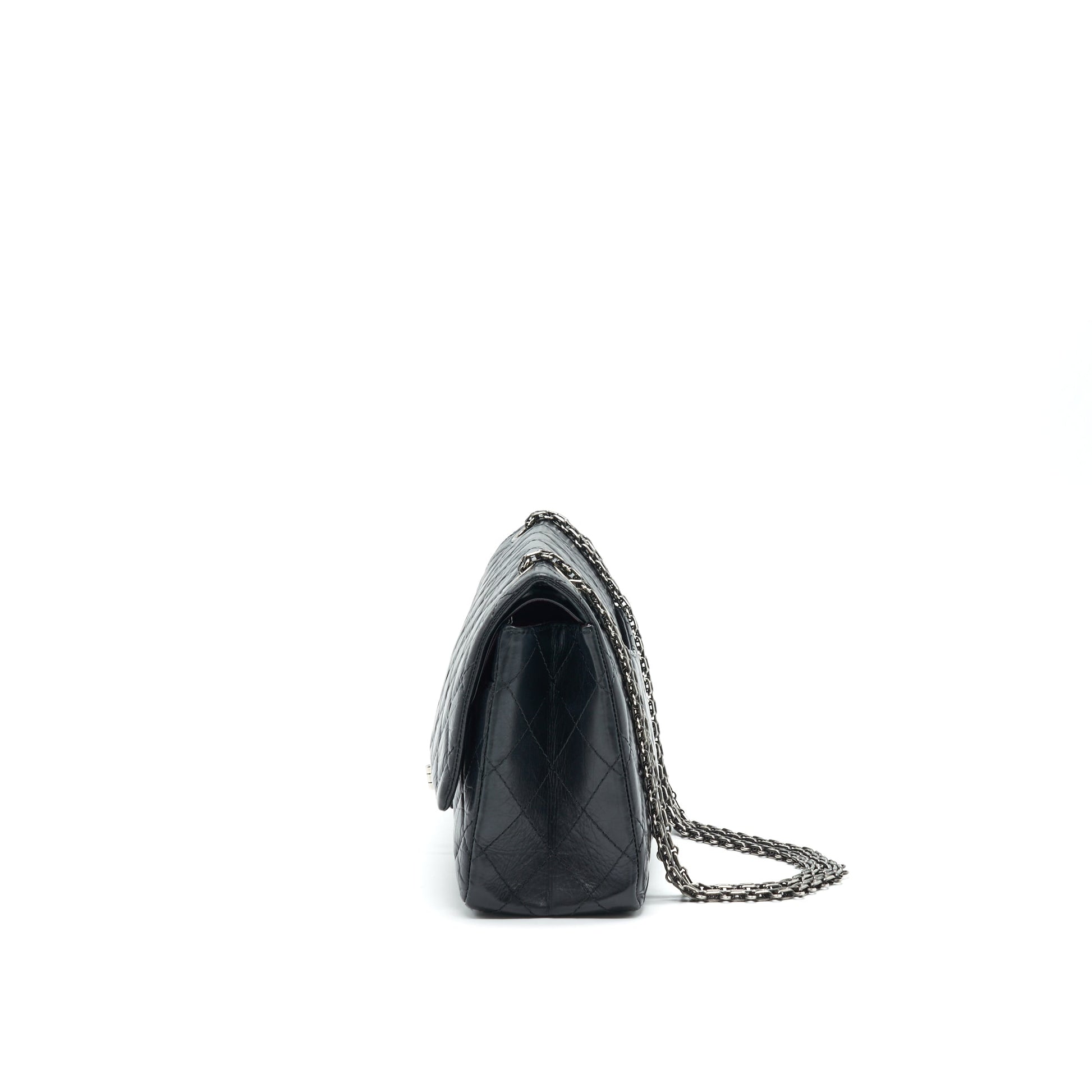 Chanel Reissue 226 in Black Ruthenium Silver Hardware