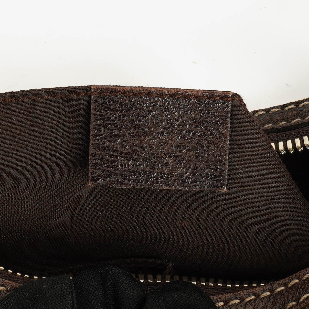 Gucci Beige And Ebony Monogram GG Canvas Small Princy Shoulder Bag