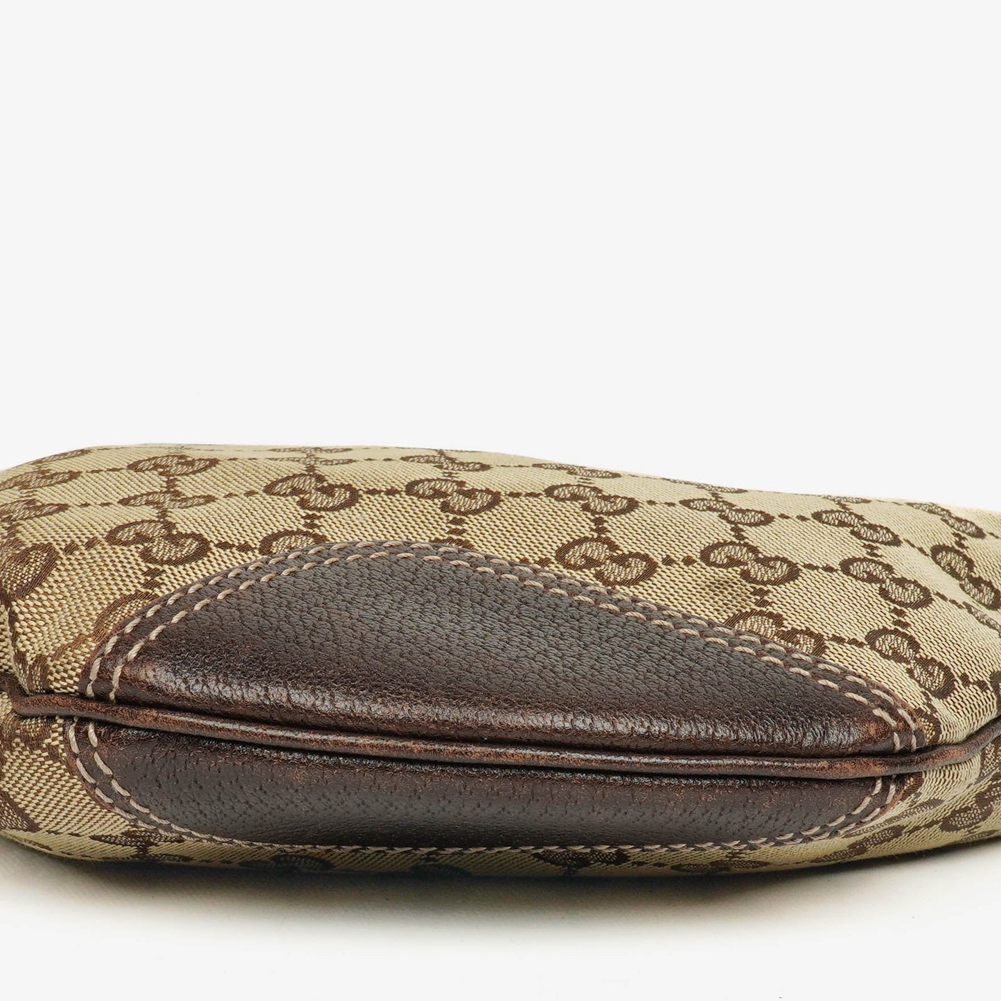 Gucci Beige And Ebony Monogram GG Canvas Small Princy Shoulder Bag