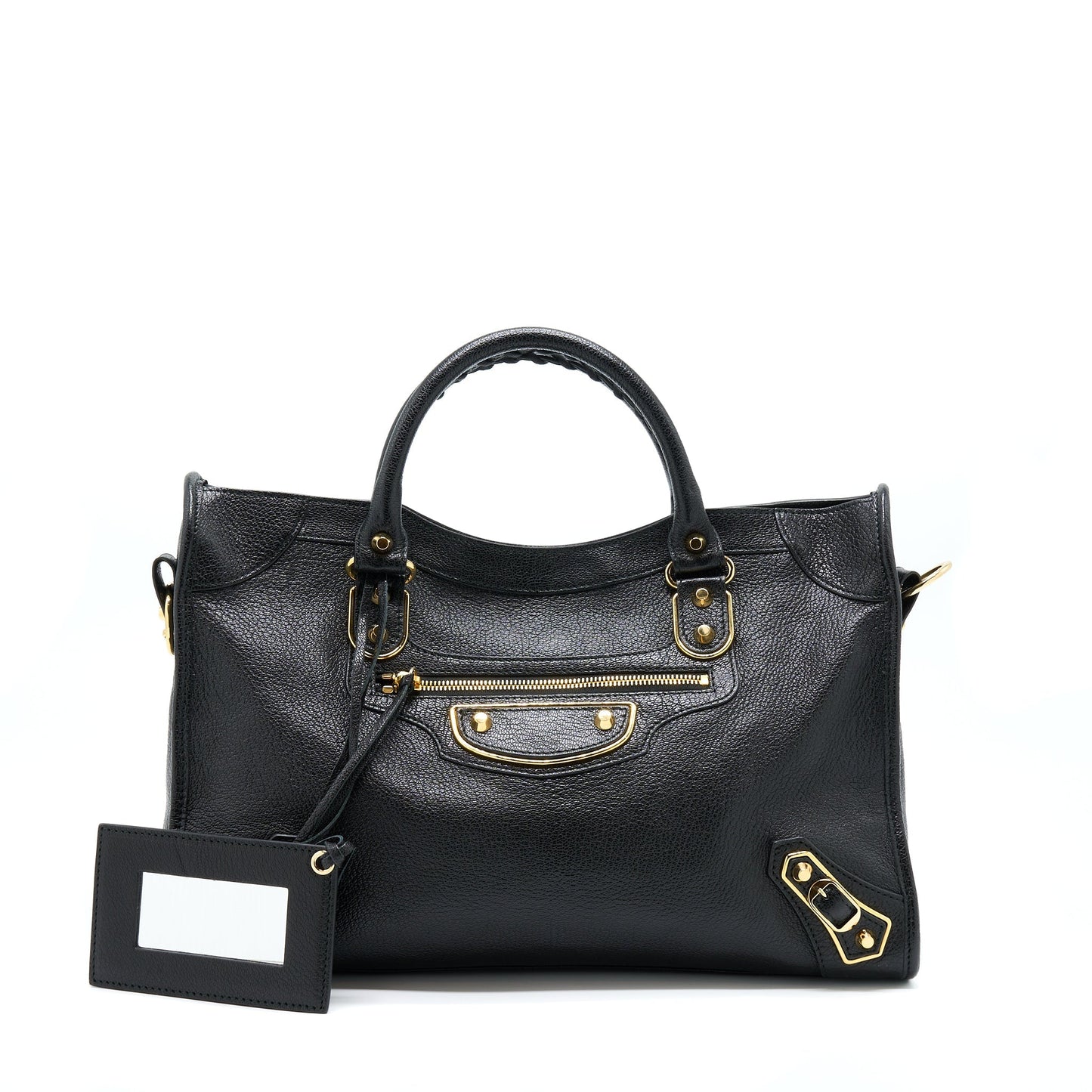 Balenciaga Edged City Purse Goatskin Black
