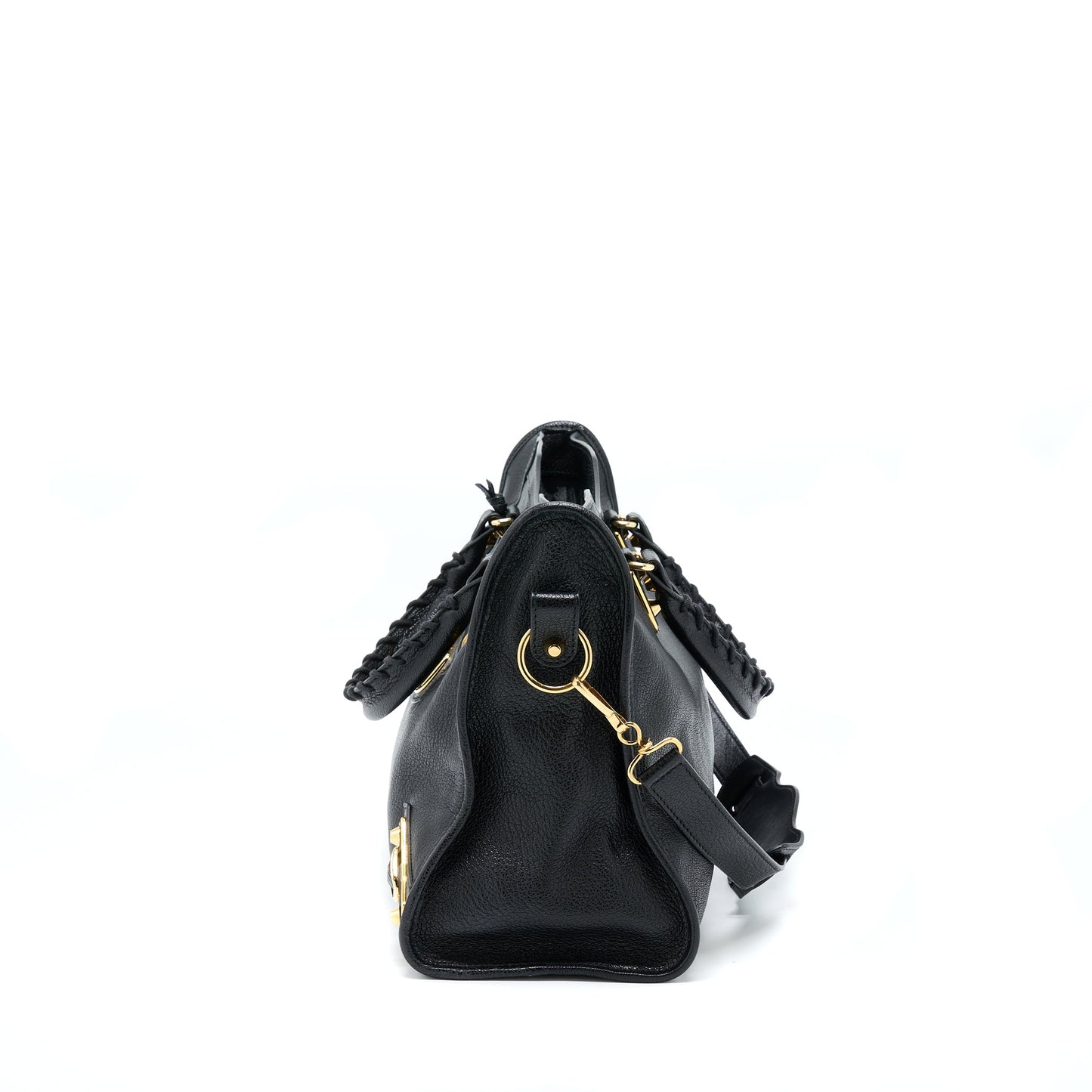 Balenciaga Edged City Purse Goatskin Black