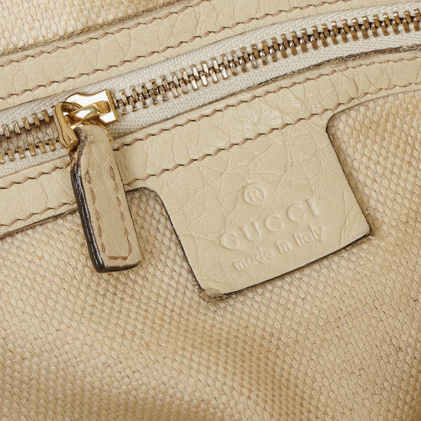 Gucci Soho Neutral Leather Tote Bag