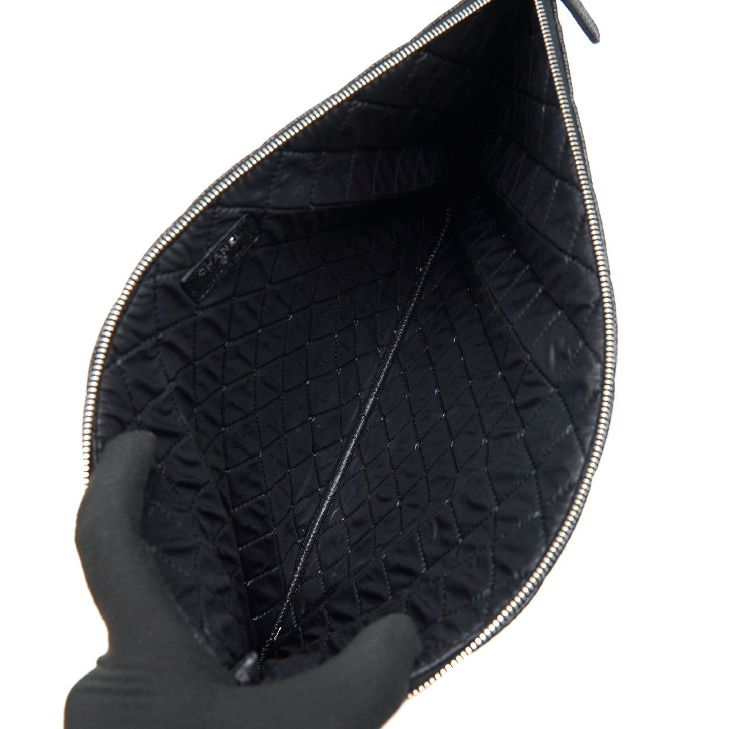 Chanel Caviar Pouch Black