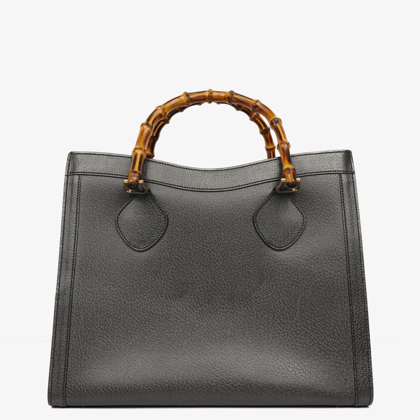 Gucci Vintage Diana Leather Bamboo Tote