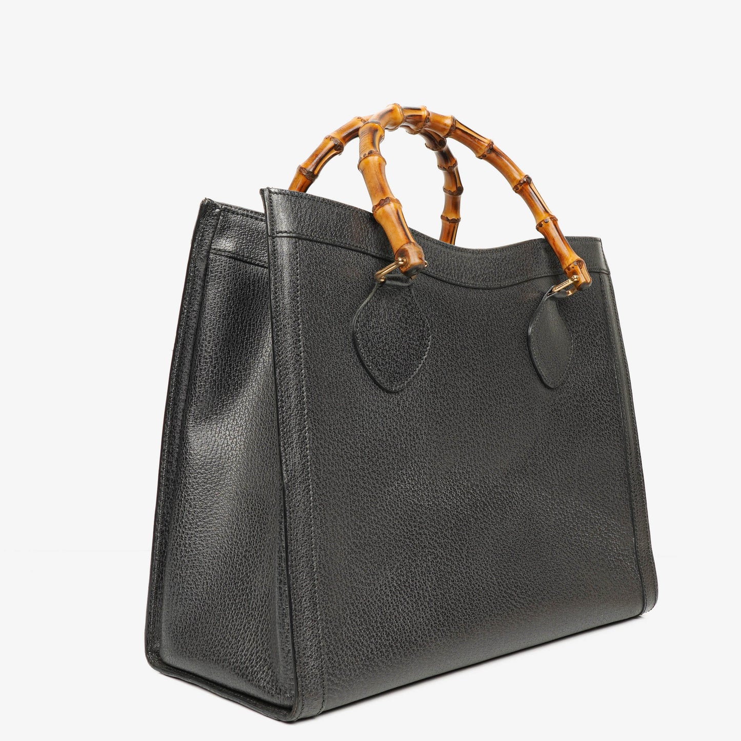 Gucci Vintage Diana Leather Bamboo Tote