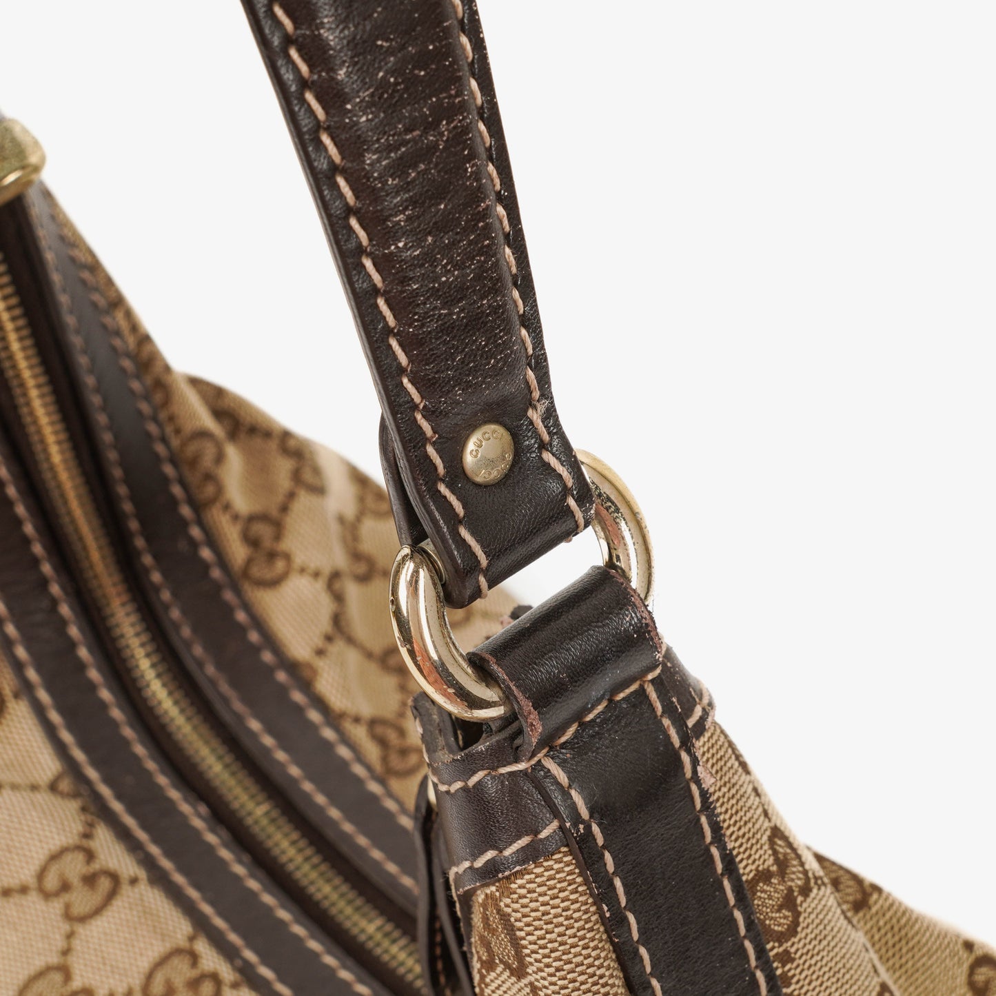 Gucci GG Canvas Lovely Heart Hobo Bag