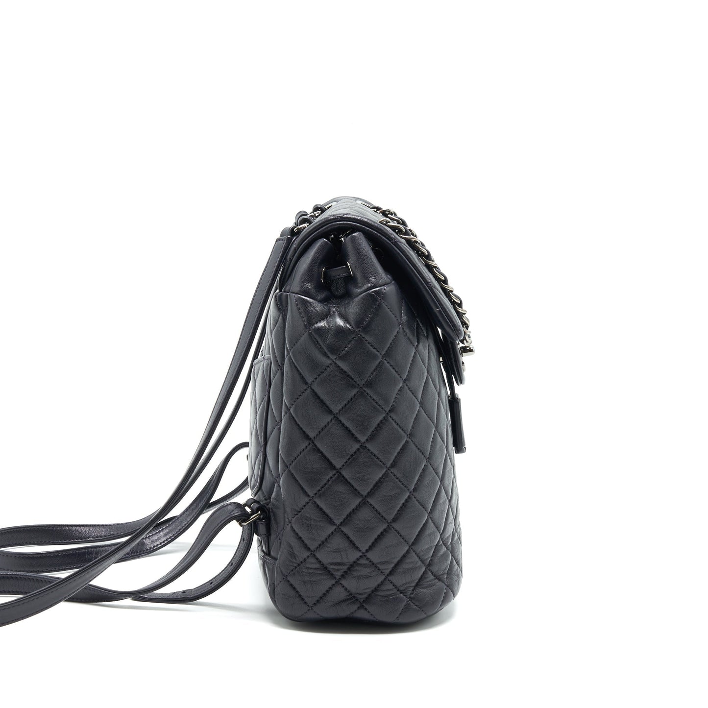 Chanel Quilted Urban Spirit Backpack Lambskin Black