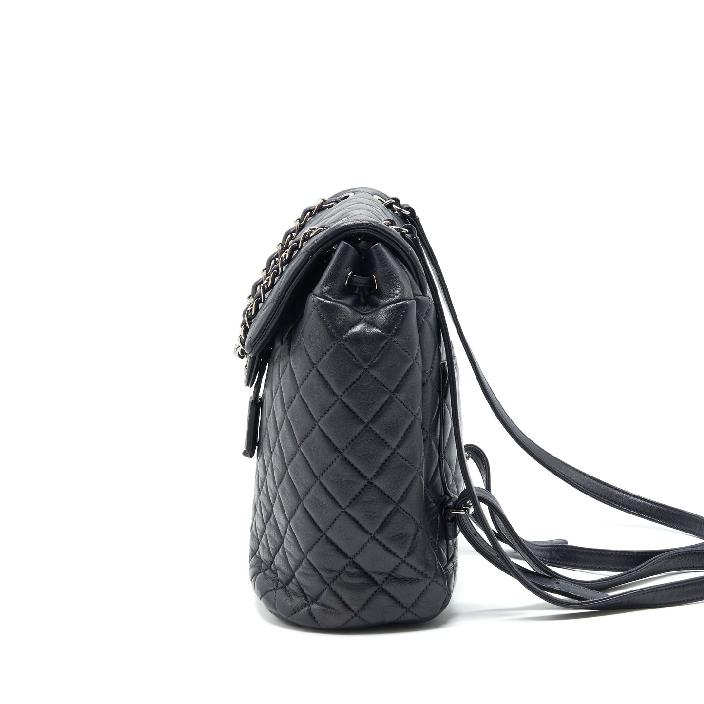 Chanel Quilted Urban Spirit Backpack Lambskin Black