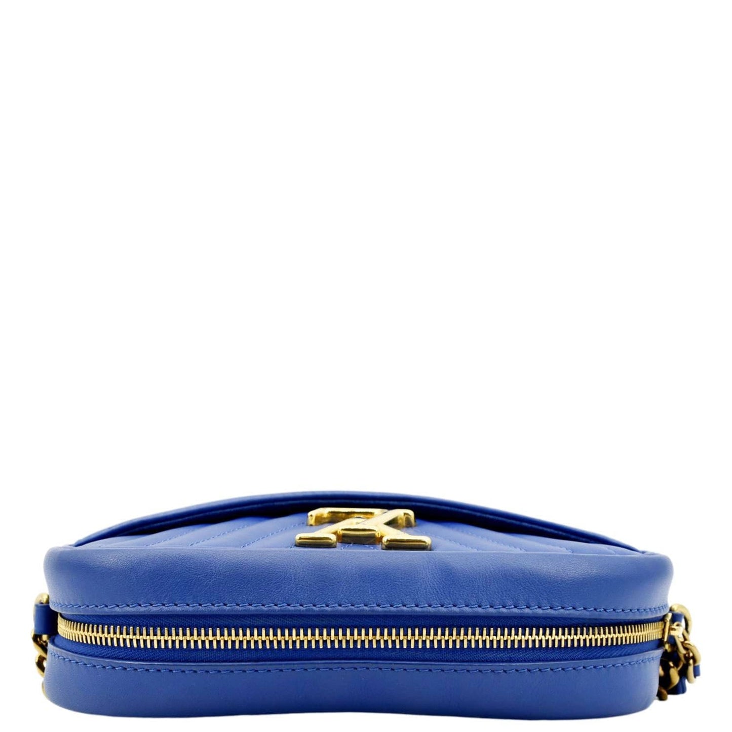 LOUIS VUITTON New Wave Quilted Leather Camera Shoulder Bag Light Blue