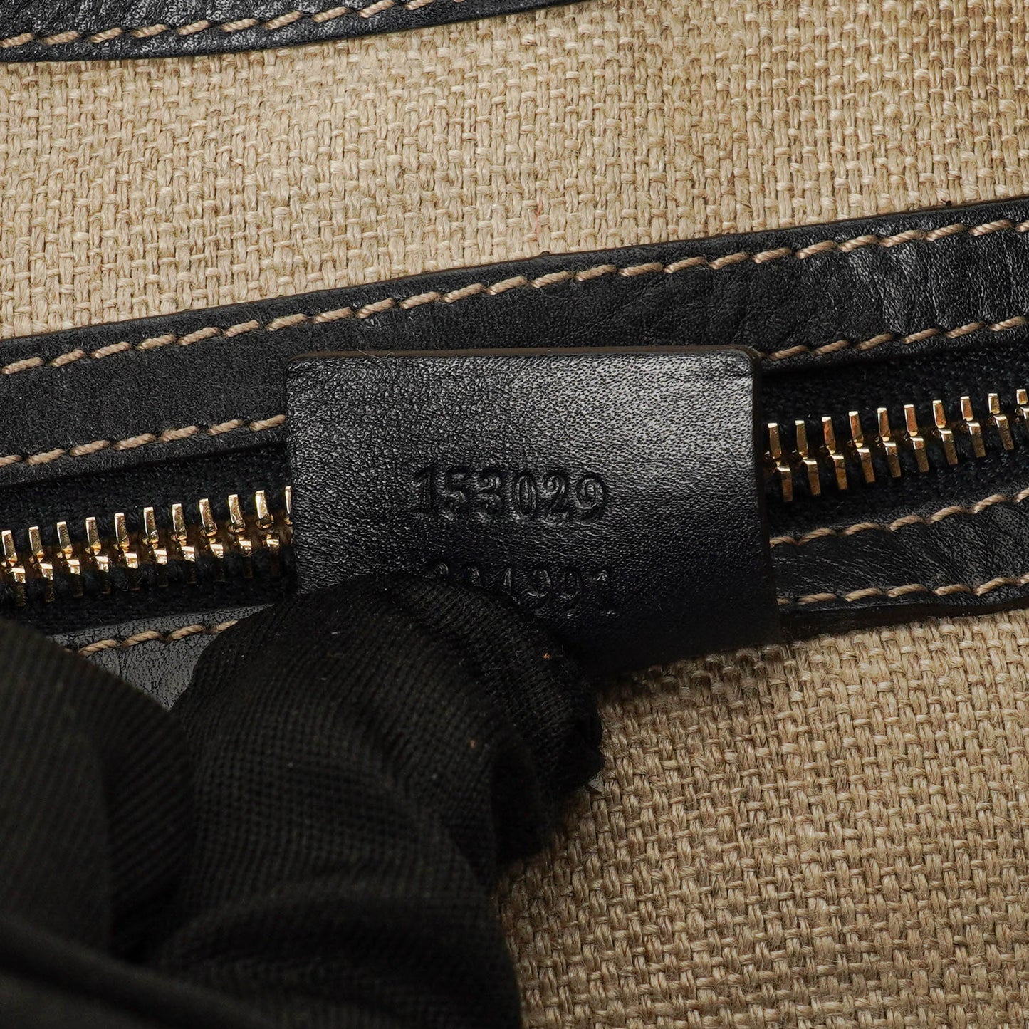 Gucci Canvas Boot Print Medium Jackie Hobo Bag