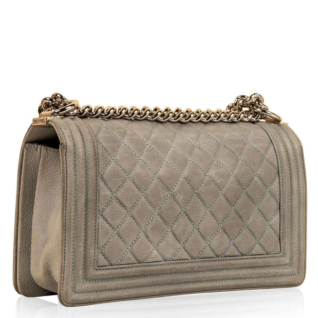 Chanel Boy Bag - Matte Caviar - Medium