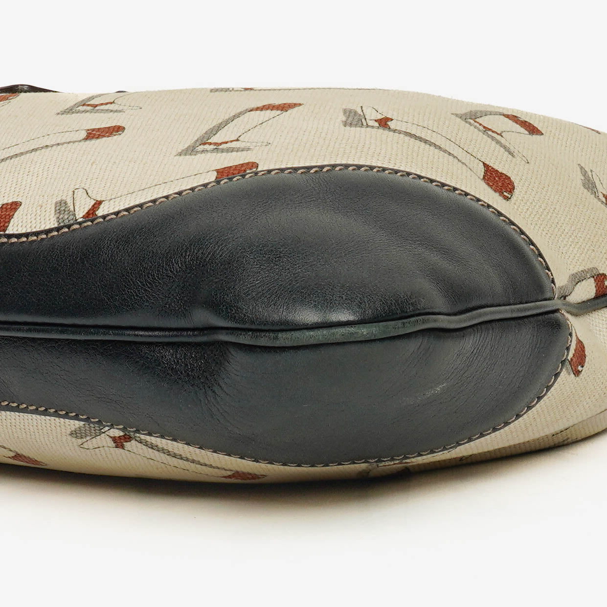 Gucci Canvas Boot Print Medium Jackie Hobo Bag