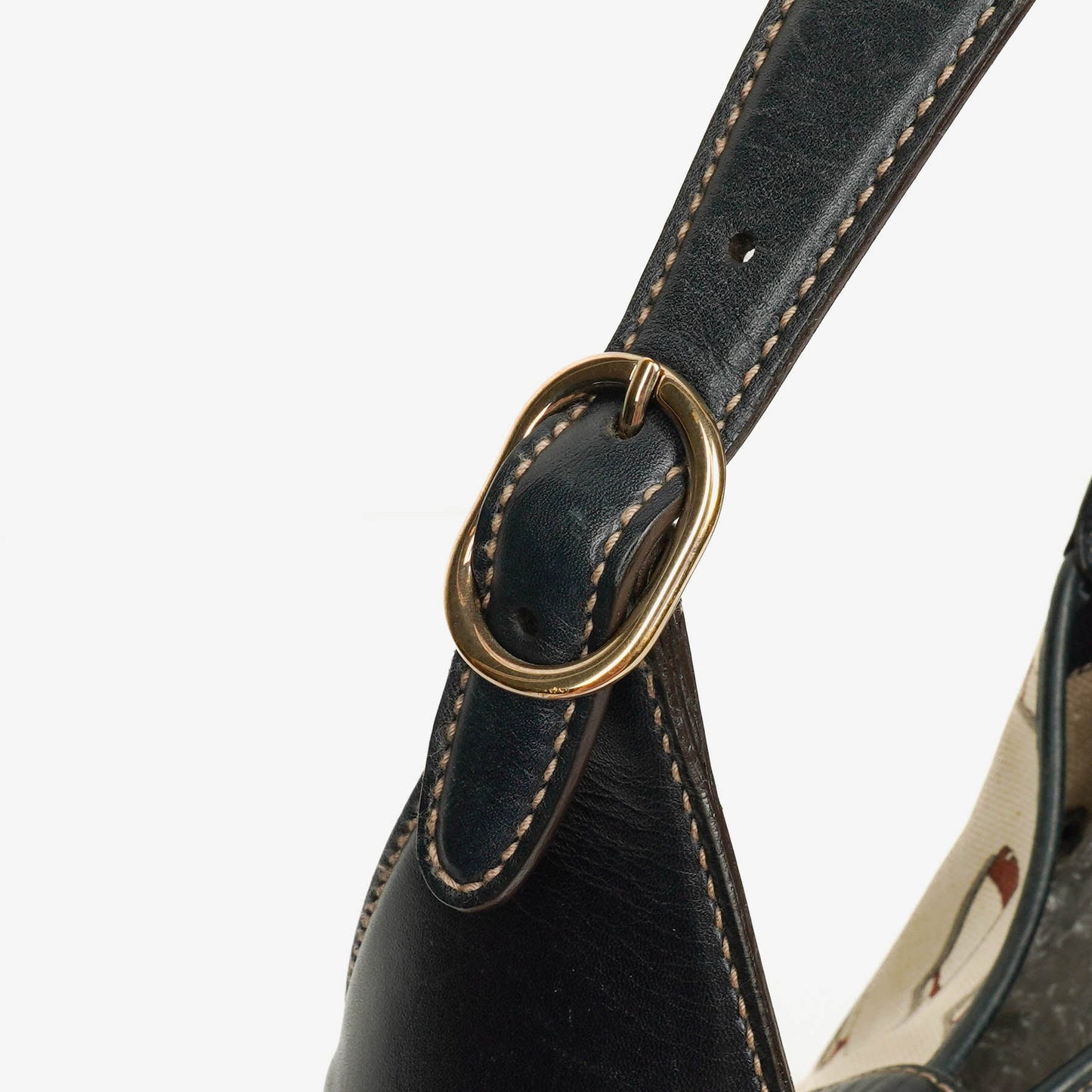 Gucci Canvas Boot Print Medium Jackie Hobo Bag