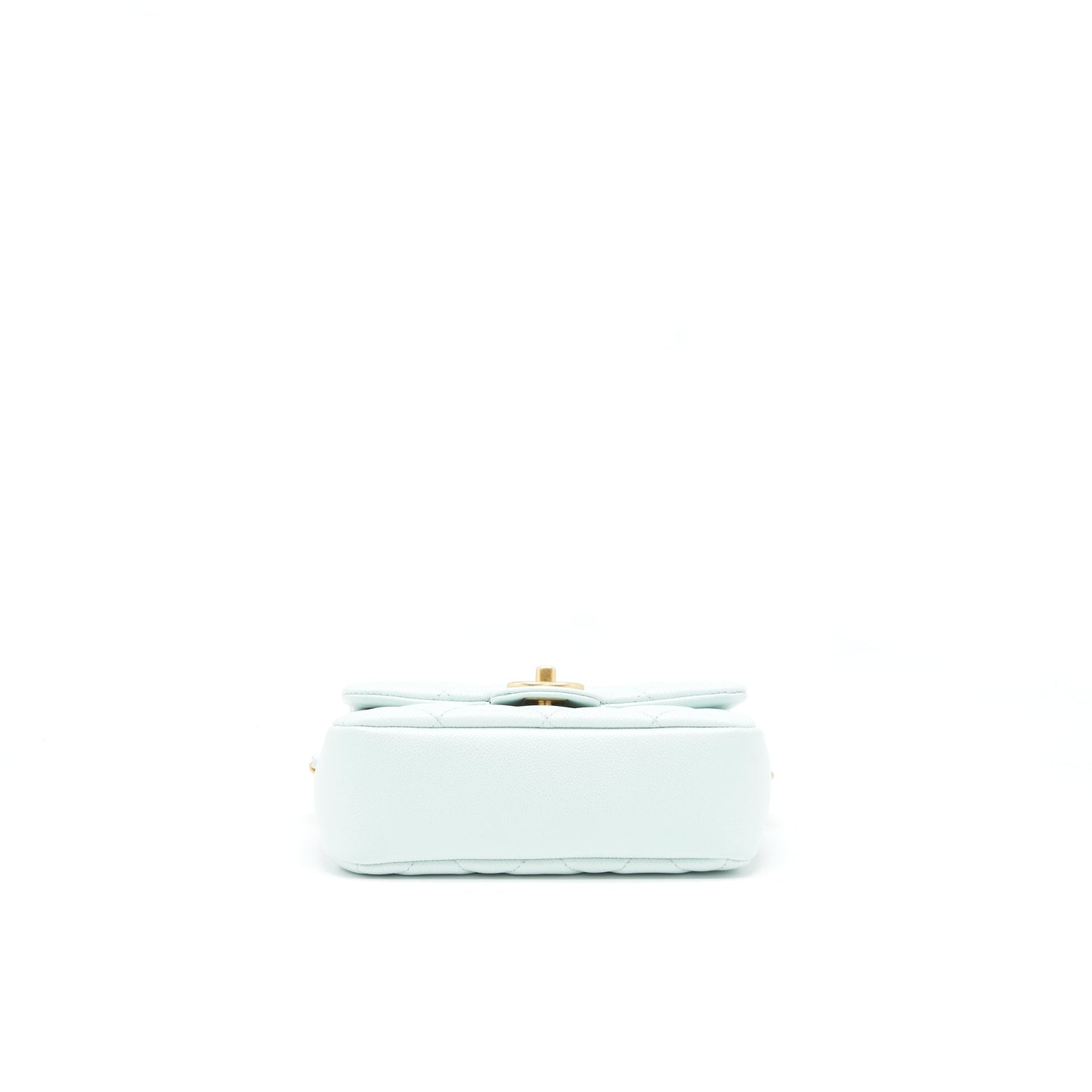 Chanel 21K My Perfect Mini Flap Bag Caviar Iridescent Pastel Green