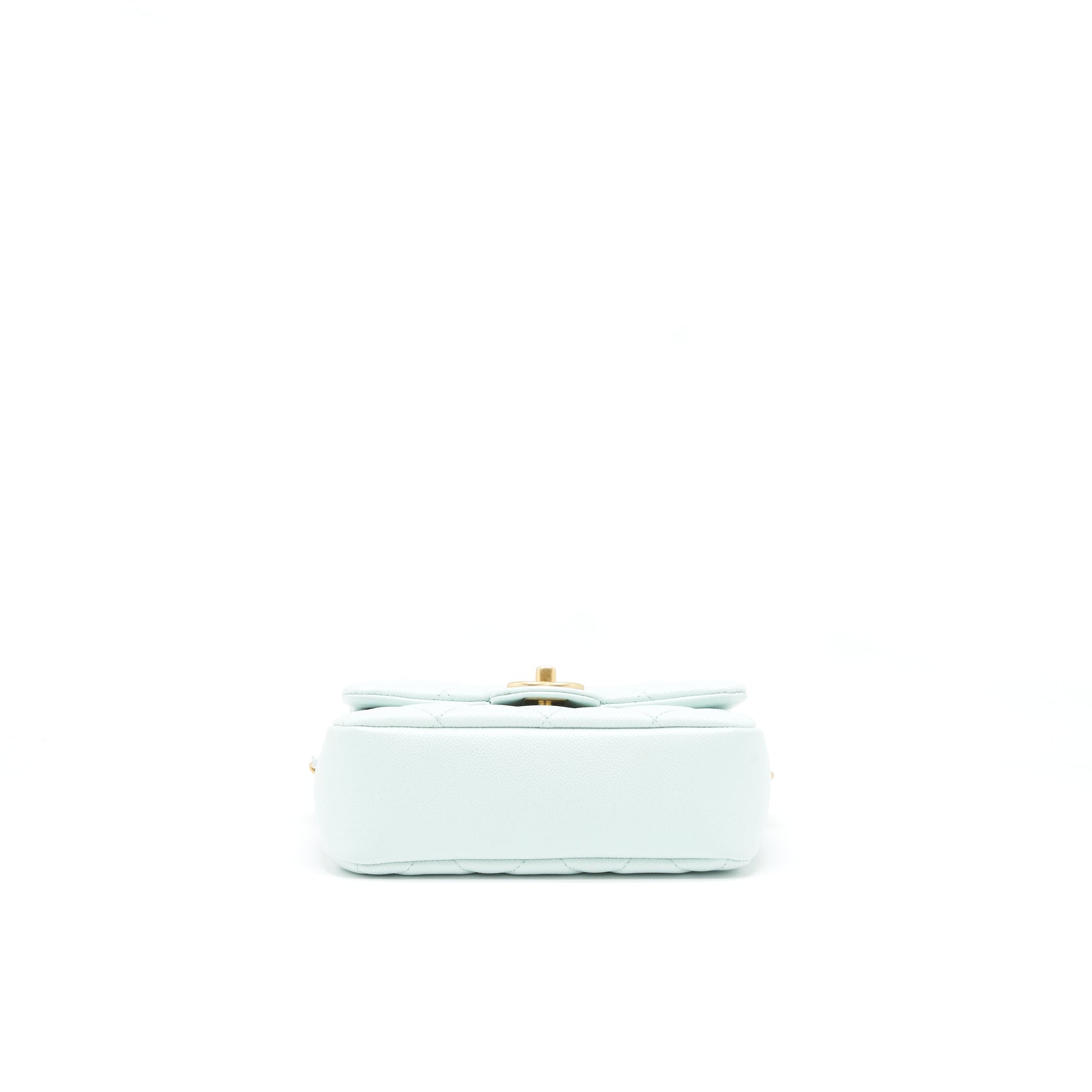 Chanel 21K My Perfect Mini Flap Bag Caviar Iridescent Pastel Green