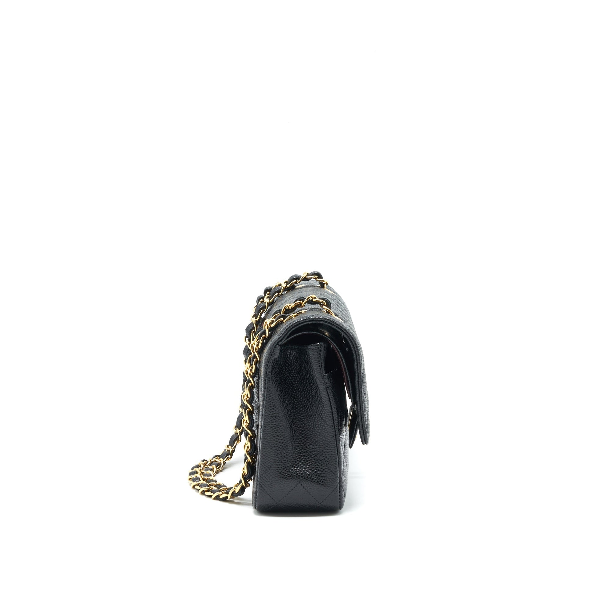 Chanel Medium Classic Double Flap 25cm Caviar Black