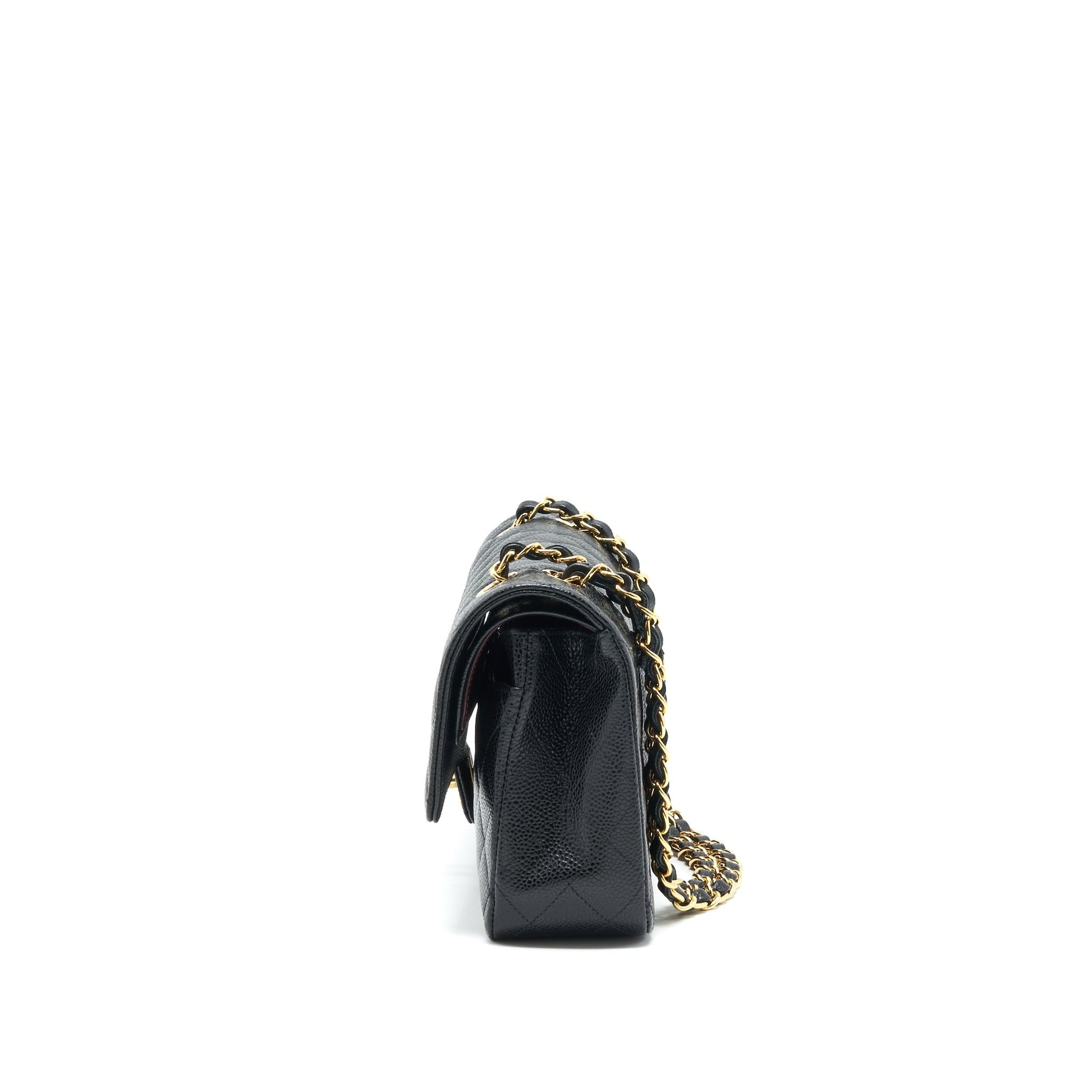 Chanel Medium Classic Double Flap 25cm Caviar Black