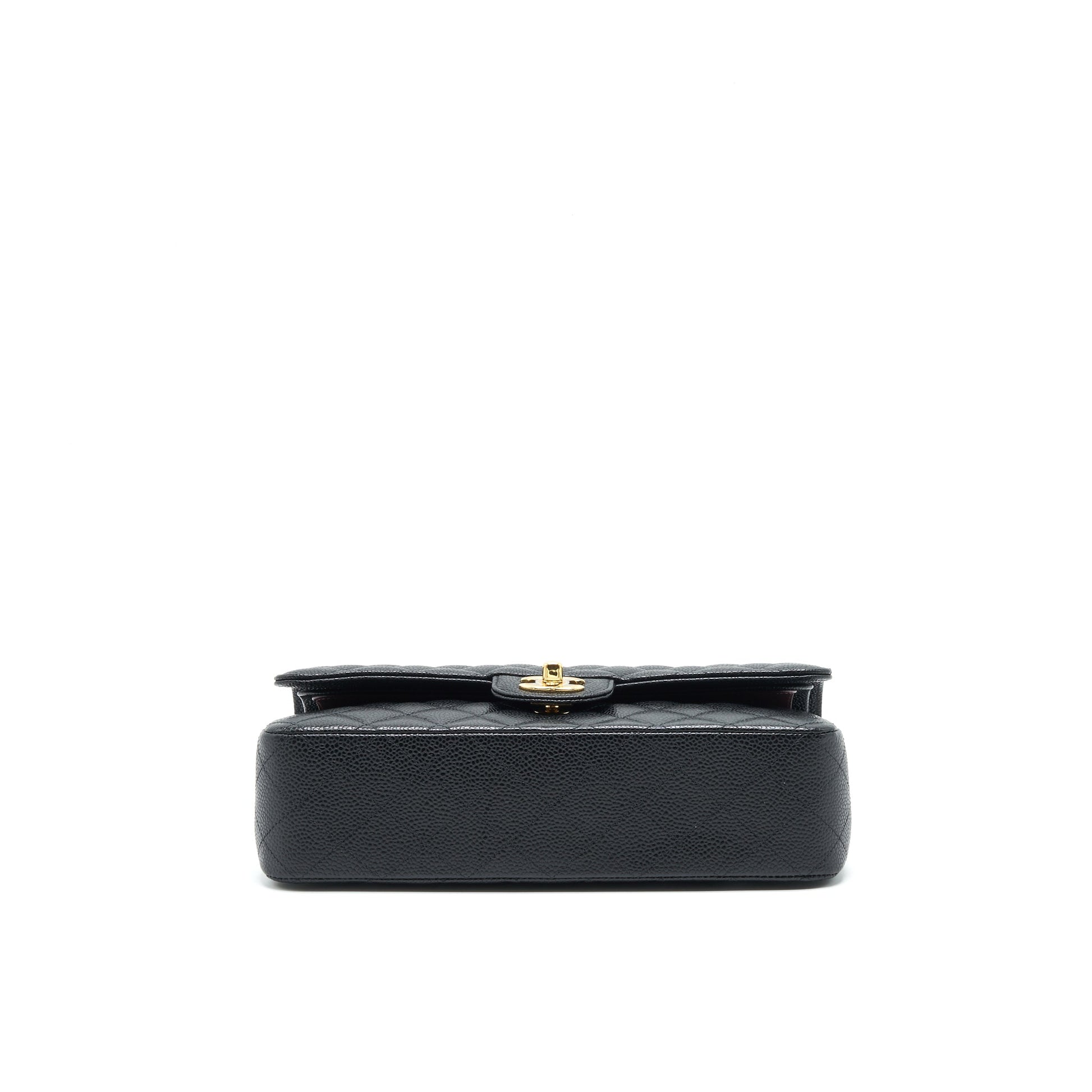 Chanel Medium Classic Double Flap 25cm Caviar Black