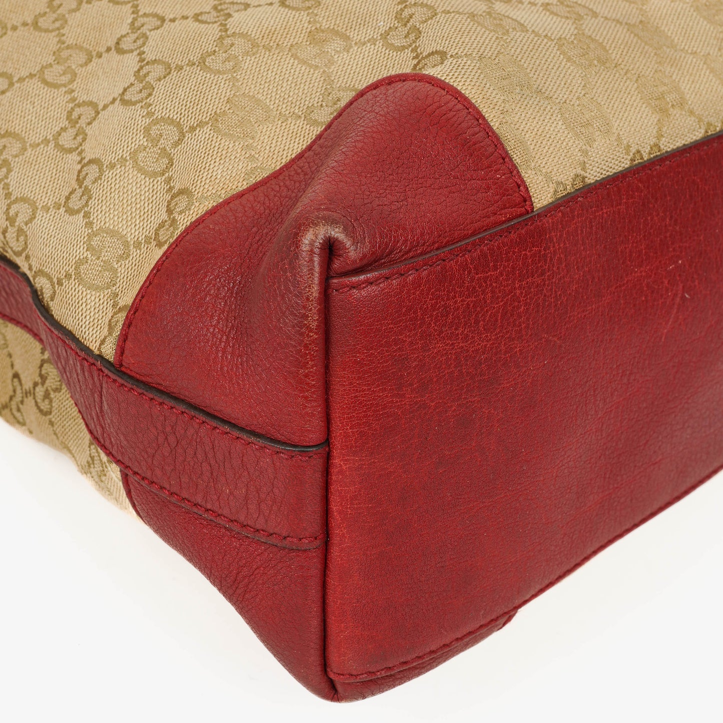 Gucci Miss GG Original Beige/Raspberry GG Canvas Hobo Bag