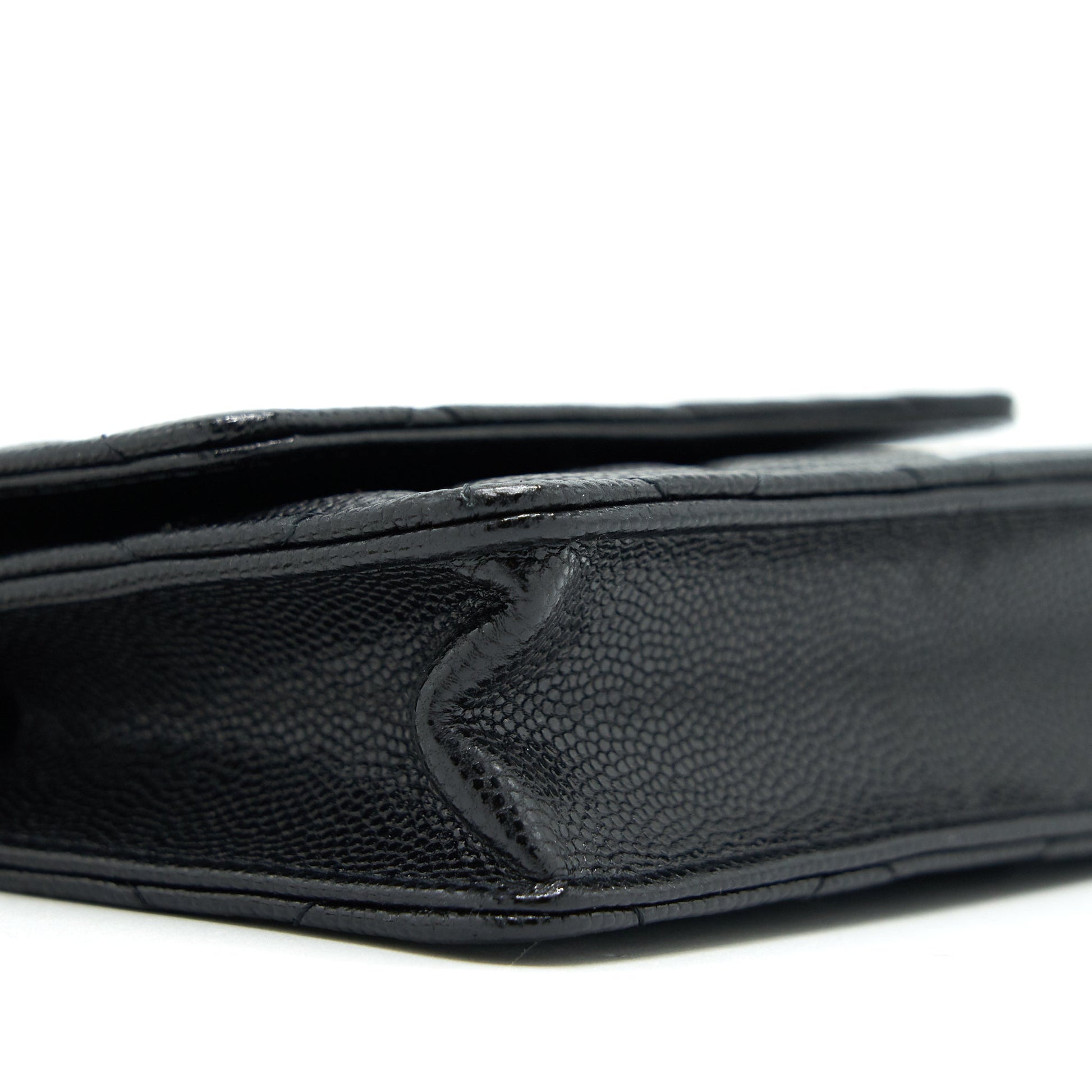 Chanel Flap Coin Purse with Chain Black Caviar L