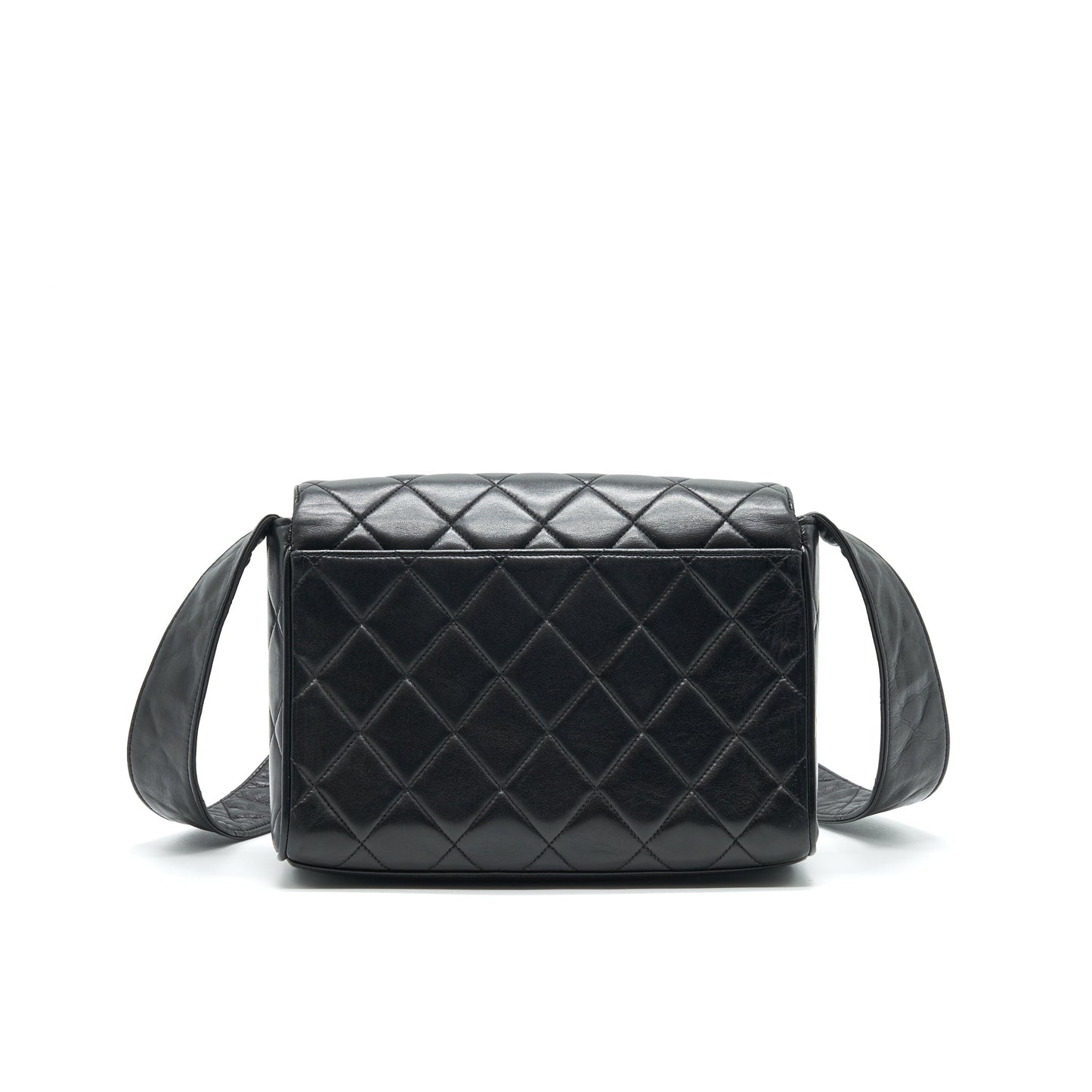 Chanel CC Logo Flap Bag with Strap So black