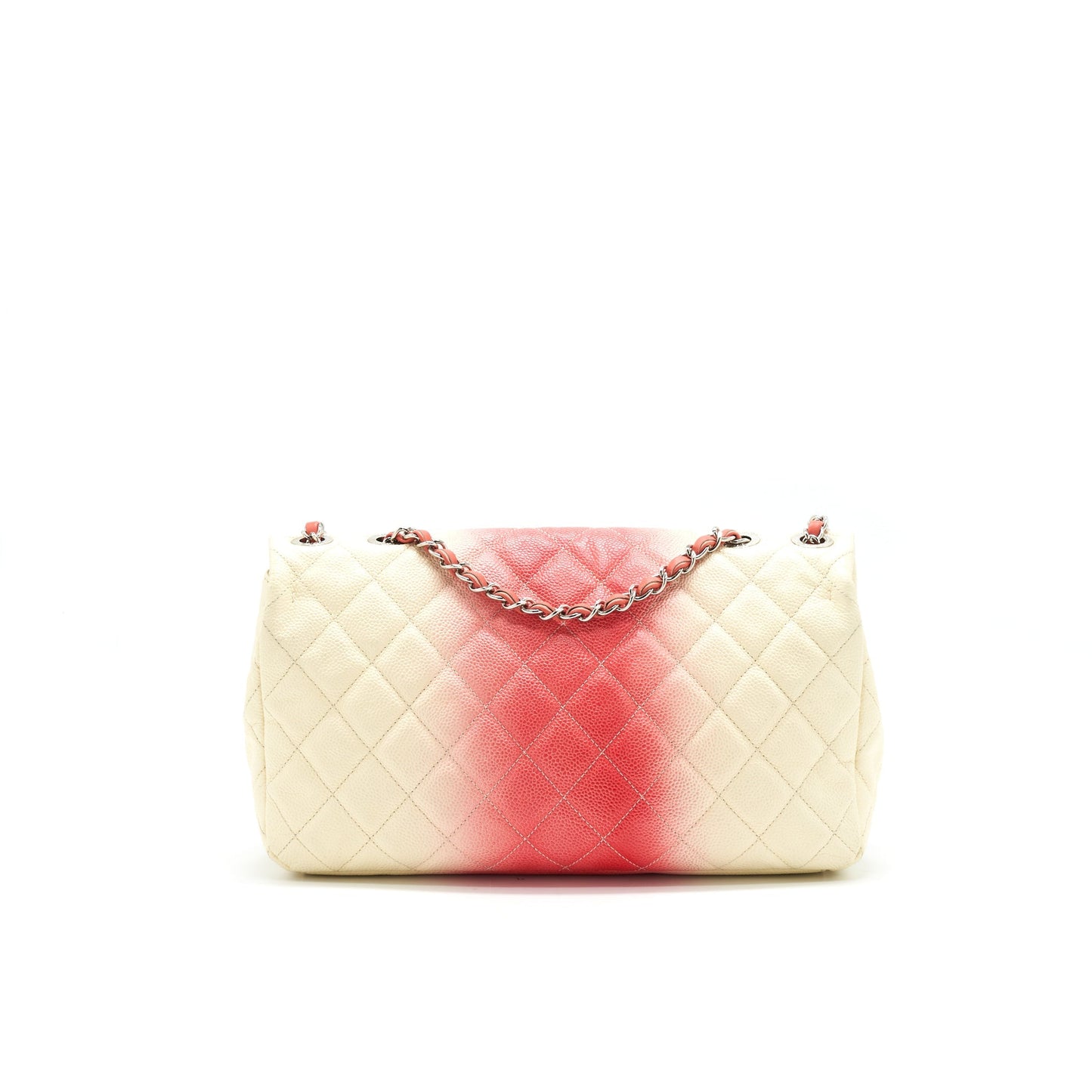 CHANEL Multi Color Caviar Large Flap Bag with