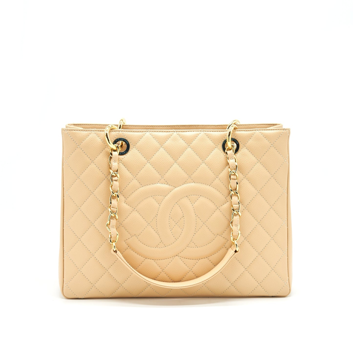 Chanel Grand Shopping Tote Bag Beige with