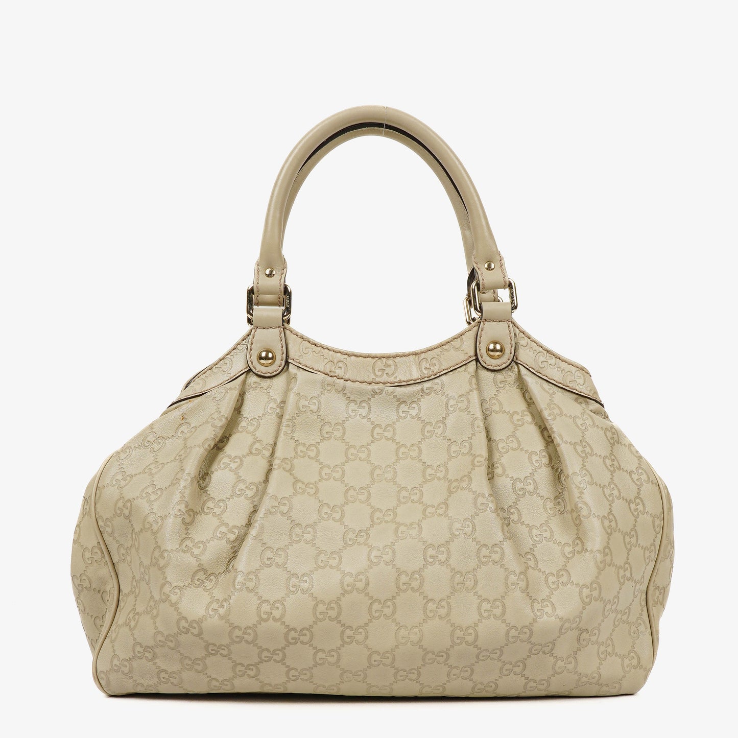 Gucci Guccissima Neutral Leather Sukey Hobo Bag