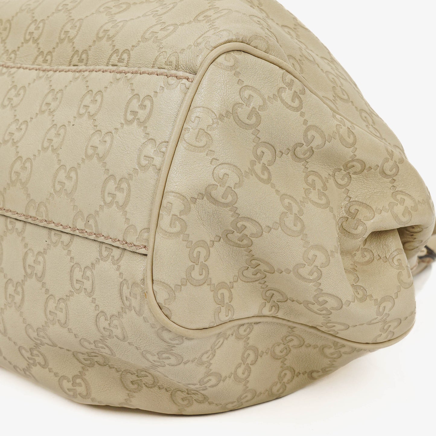 Gucci Guccissima Neutral Leather Sukey Hobo Bag