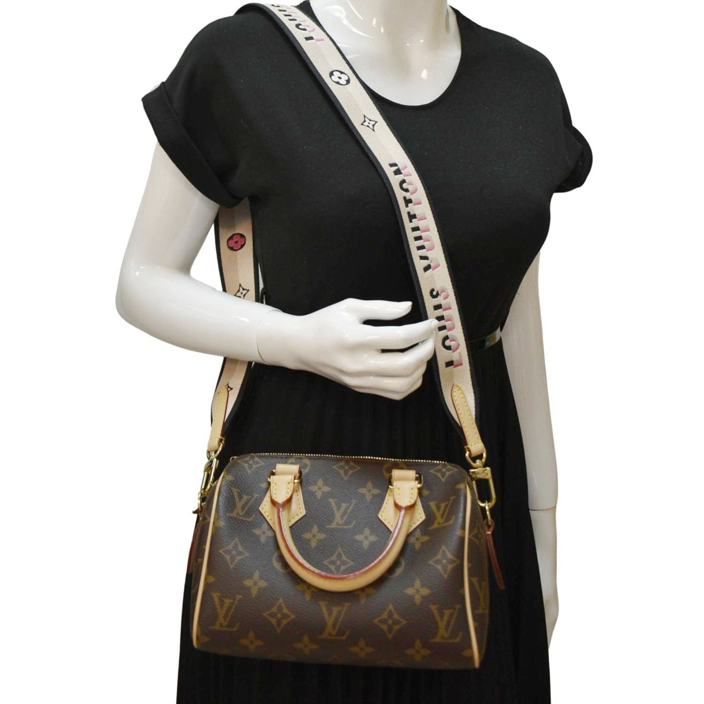 LOUIS VUITTON 20 Bandouliere Monogram Canvas Satchel Bag Brown