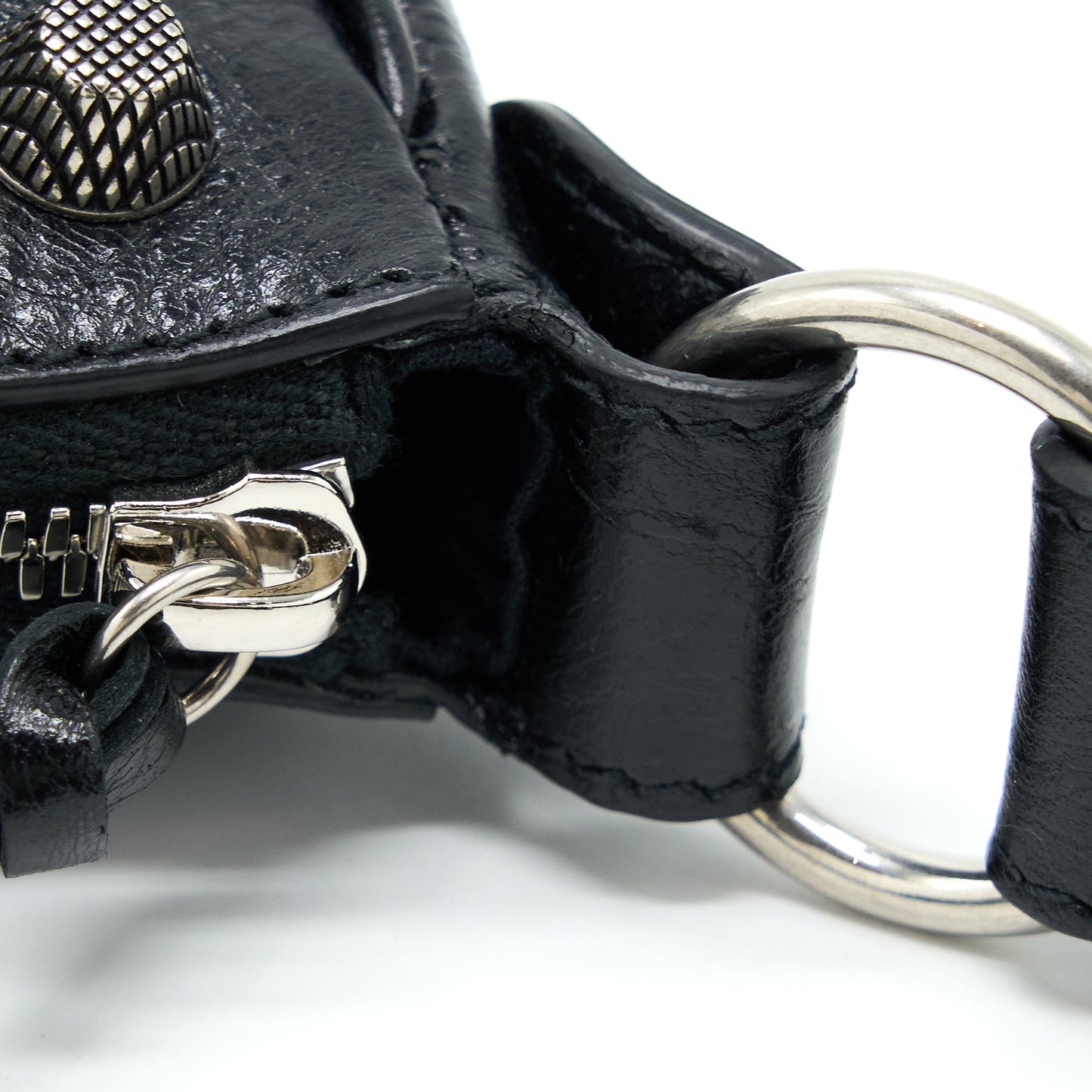 Balenciaga Le Cagole Mini Purse Arena Lambskin Black