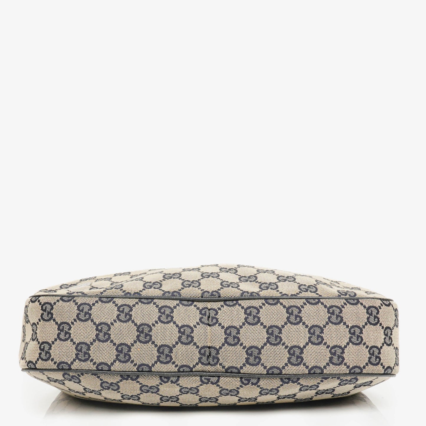 Gucci Monogram Canvas Beige/Navy Medium Pop Hobo Bag