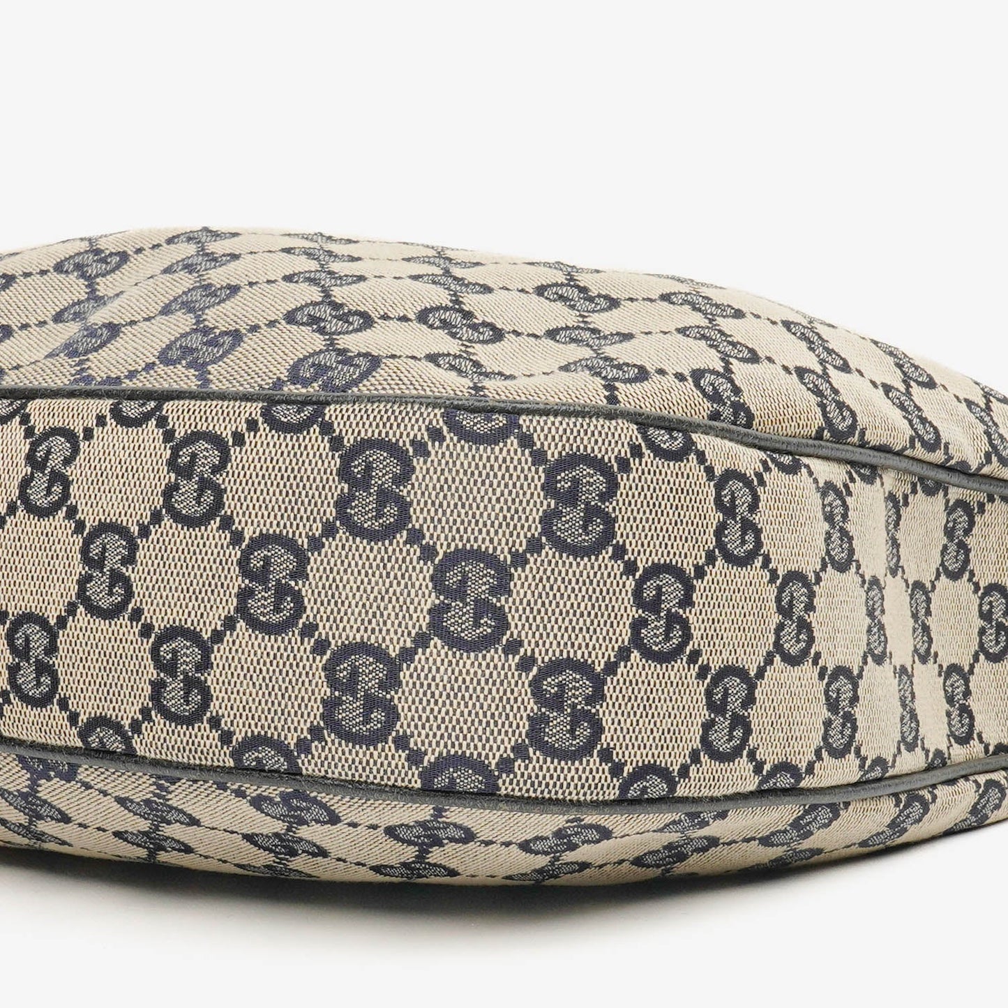 Gucci Monogram Canvas Beige/Navy Medium Pop Hobo Bag